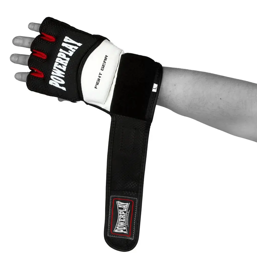 Рукавиці для MMA Power Play 3075, Black/White - XL - фото 3