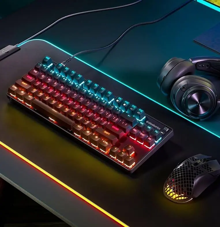 Клавиатура SteelSeries Apex 9 TKL RGB Linear OptiPoint Optical USB Black (64847) - фото 6