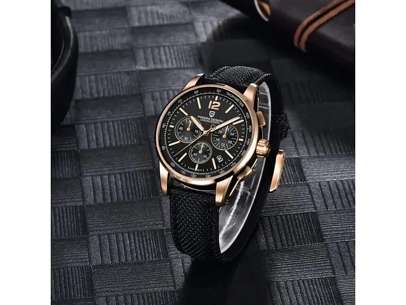 Чоловічий наручний годинник YS008 Rose Gold-Black Pagani Design acs0031090 - фото 4