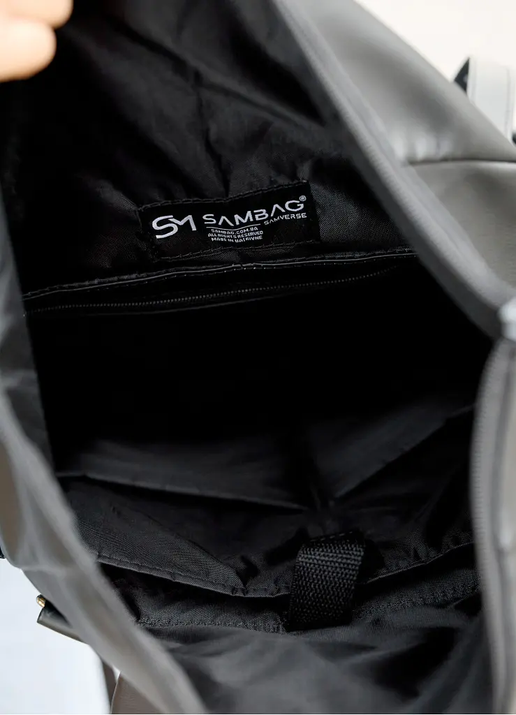 Жіночий рюкзак Sambag ROLLTOP HACKING чорний 41 x 30 x 16 см (24460001) - фото 8