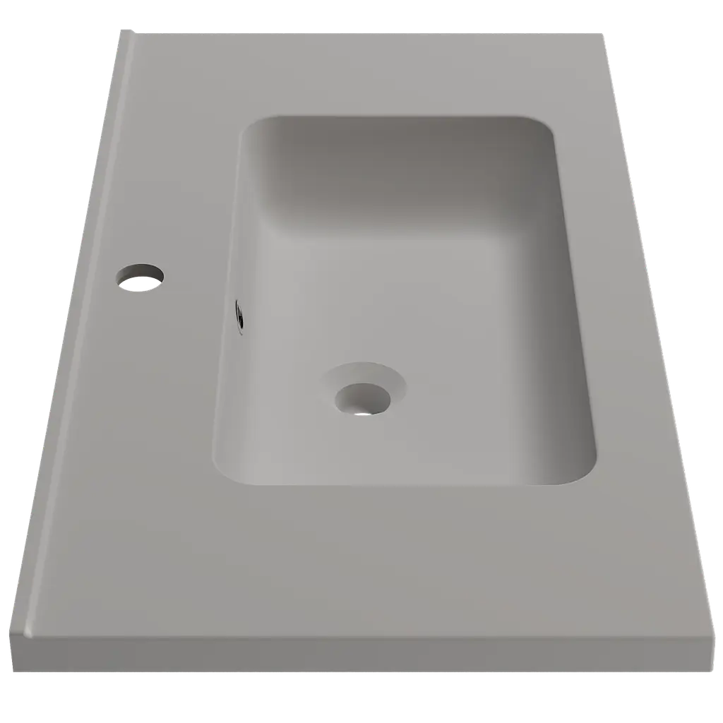 Раковина глянцева врізна Amidicon Rodeo 80 800x450 з литого каменю RODEO_80_HL, Білий - фото 3