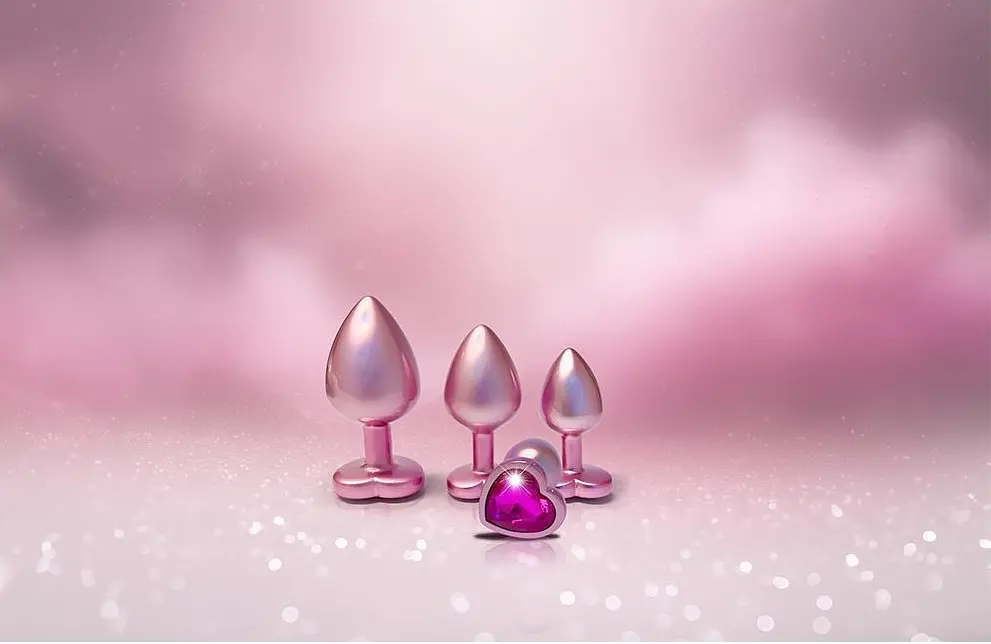 Анальна пробка Gleaming Love Pearl Pink Plug S 7.1 см (рожевий) - фото 3