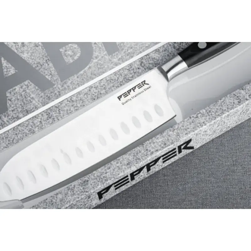 Кухонний ніж Pepper Labris Сантоку 17,5 см PR-4004-6 (111206) - фото 2