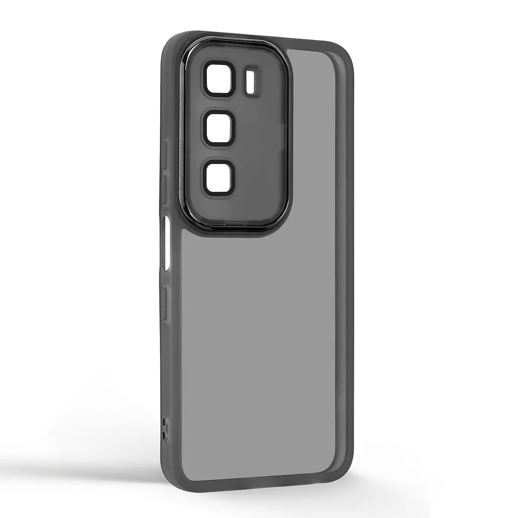 Защитный чехол для Infinix Hot 60 5G, Shade, черный, TPU+PC, матовый, защита всего корпуса, панель-накладка, противоударный, с высокими бортами, амортизирует удары при падениях, ArmorStandart (ARM87236) - фото 2