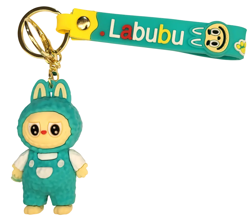 Брелок м'яка дитяча іграшка сюрприз Labubu Big into Energy series колекція 8см зелений - фото 2