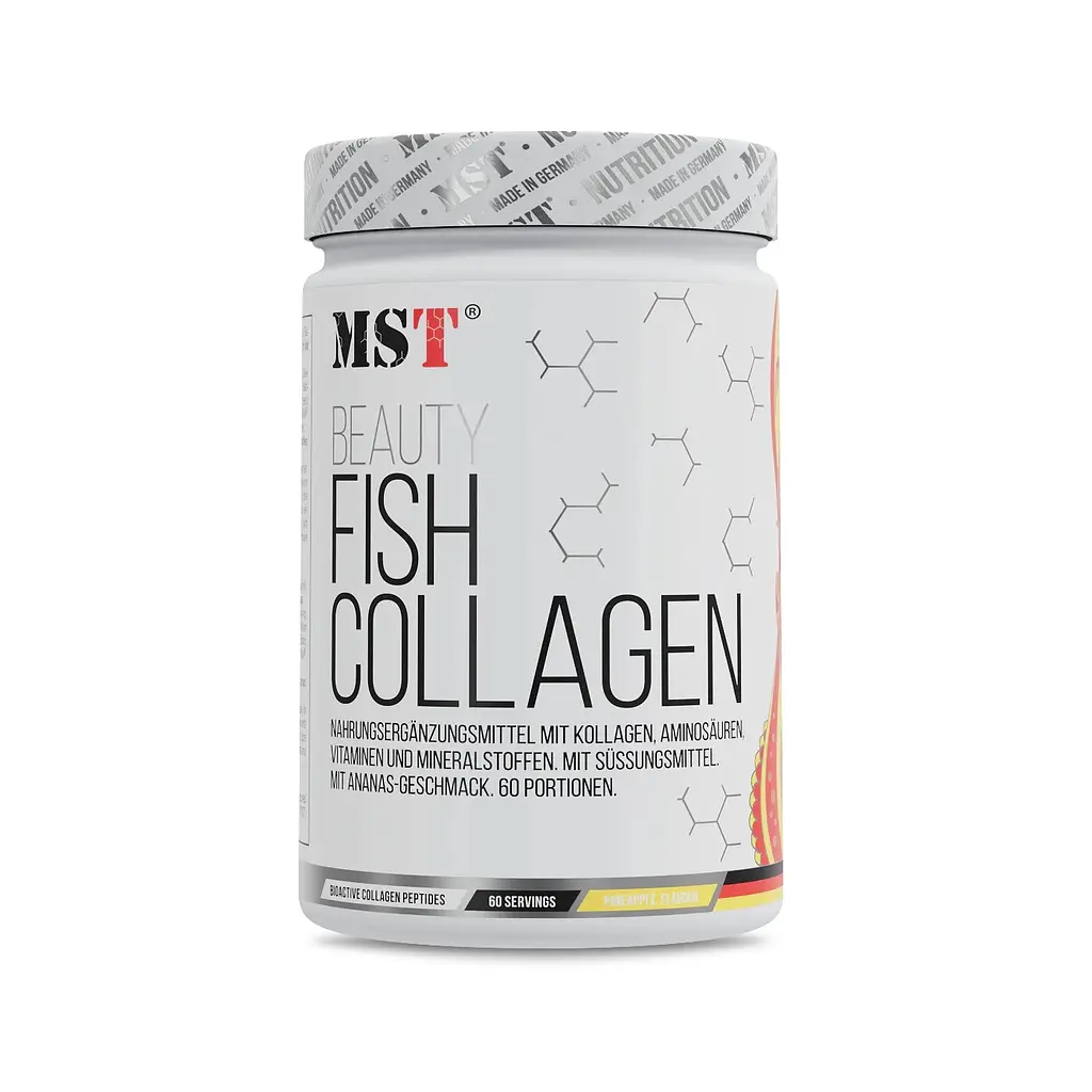 Морський колаген Fish Collagen Beauty, 450 грам - Ананас MST Nutrition vit0004200