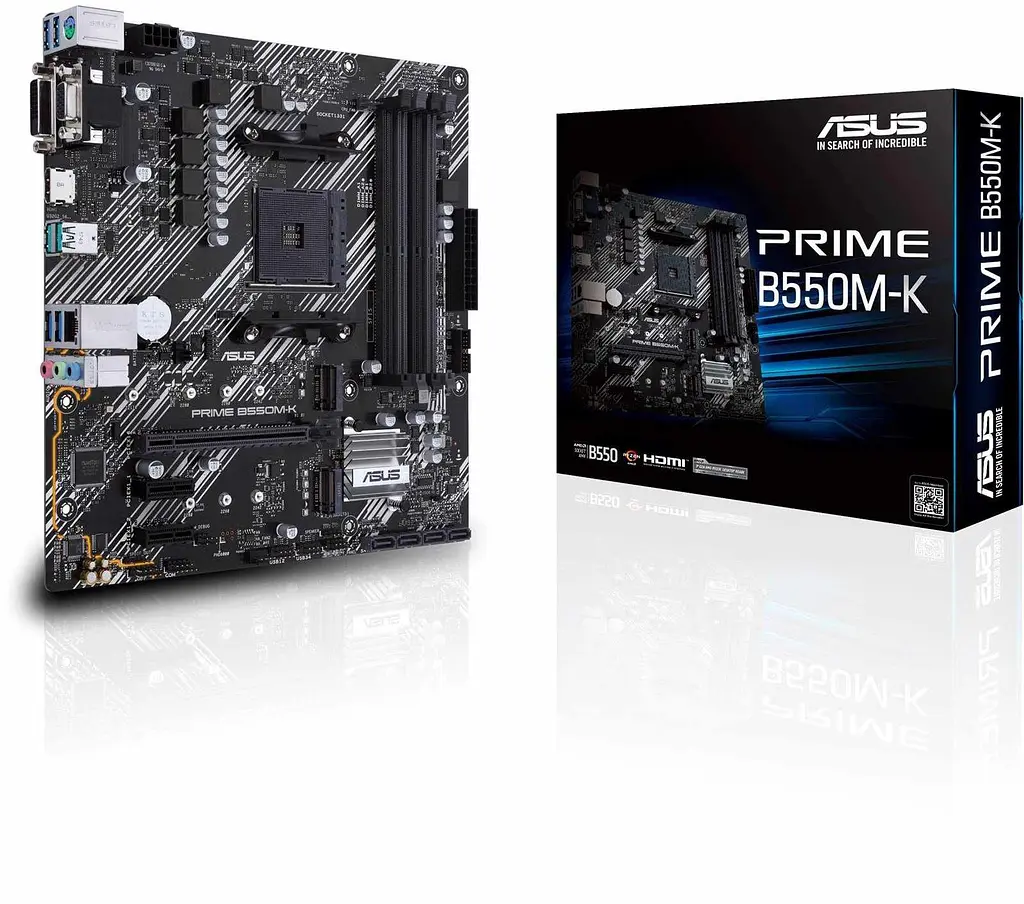 Материнская плата ASUS PRIME B550M-K (Prime B550M-K) (Socket AM4, AMD B550, Micro-ATX) Б/у - фото 6