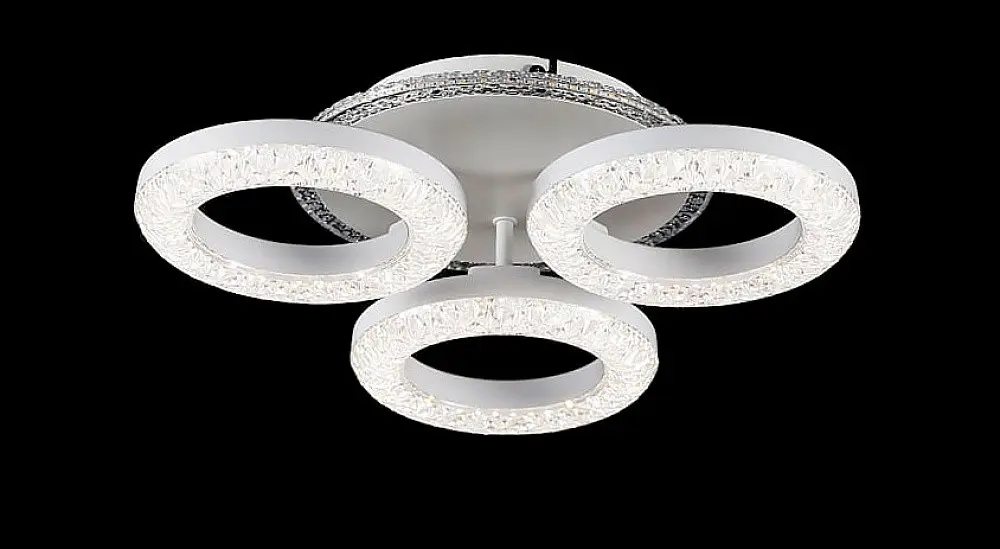 Люстра стельова LED Splendid Ray L2722/3, 70W, білий, метал, акрил, сучасний стиль з пультом і димером - фото 4