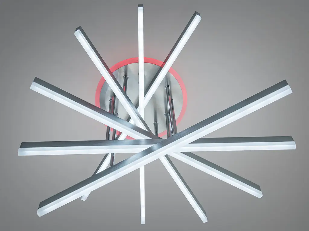 Стельова світлодіодна люстра Diasha 7010NEW HR LED 3color для вітальні, кухні та спальні, диммер, пульт, 102 W, 65 см, 12-20 m2 - фото 3