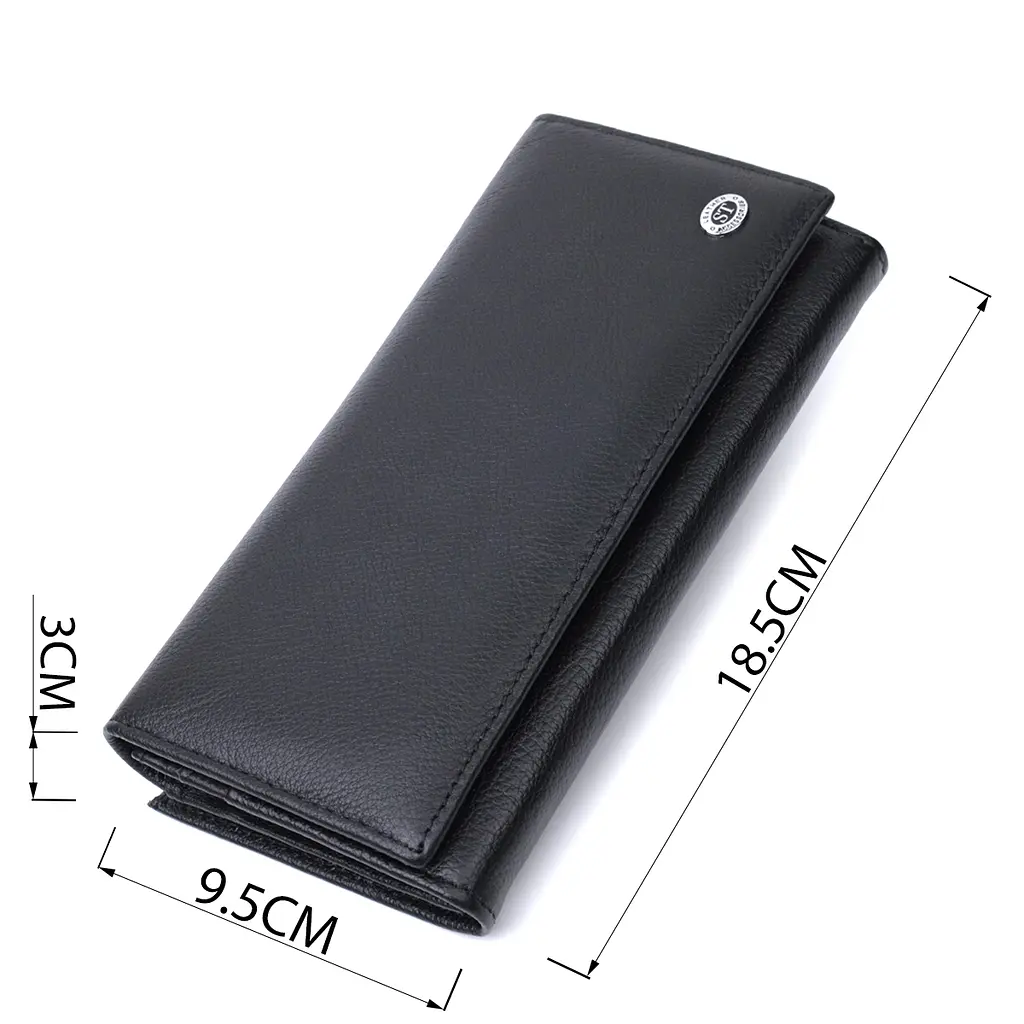 Кожаный женский кошелек ST Leather 18.5х9.5х3 см acs0029407 - фото 3