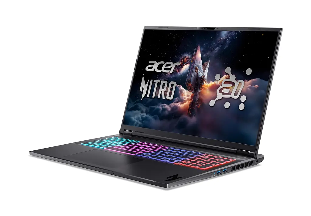 Ноутбук Acer Nitro 18 AN18-61 18" WQXGA IPS AMD R9-365 32GB F2TB NVD5070Ti-12 Lin чорний - фото 4