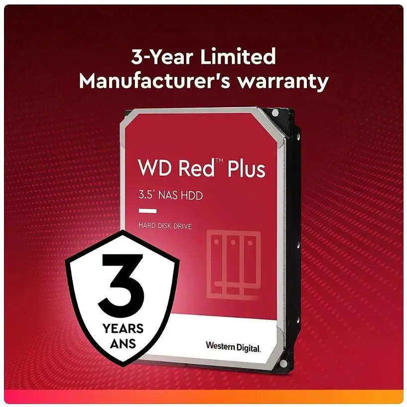 Жесткий диск Western Digital Red Plus 4.0TB SATA 256MB (WD40EFPX) - фото 7
