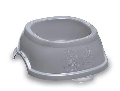 Stefanplast (Стефанпласт) Break 4 - Миска пластиковая антискользящая для собак и котов 2 л (серый) - фото 2