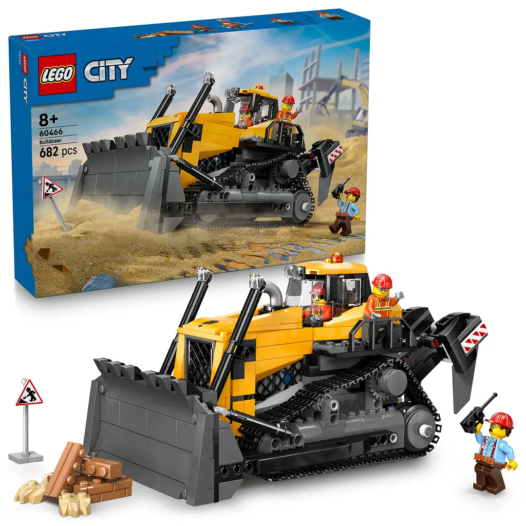 Конструктор LEGO City Жовтий бульдозер 682 деталі (60466) - фото 4