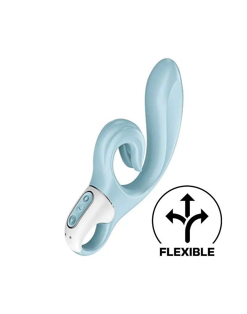 Вібратор-кролик Satisfyer Love Me Blue з гнучким відростком