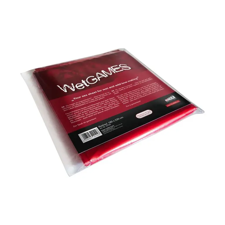 Простирадло - SexMax WetGAMES Sex-Laken Red, 180 x 220 см - фото 2