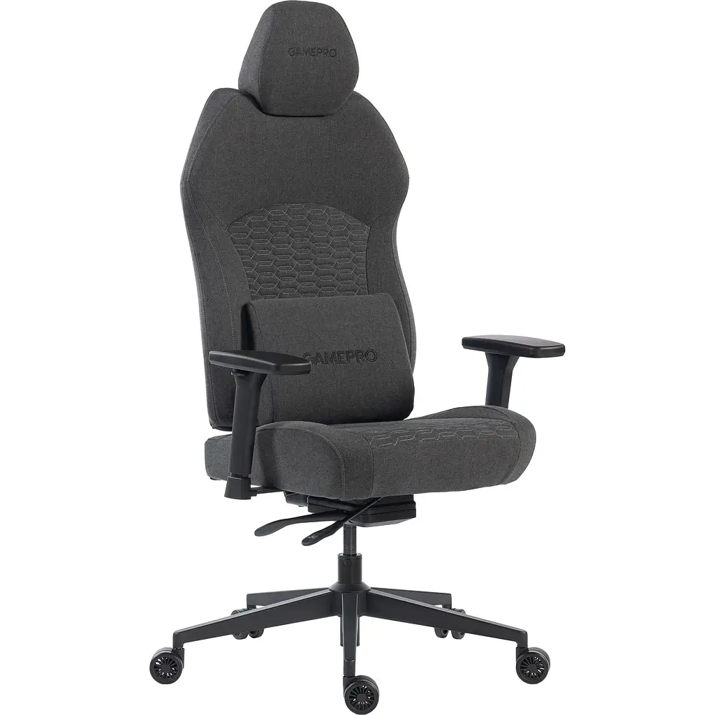 Крісло ігрове GamePro GC925B Black fabric (GC925B) - фото 6