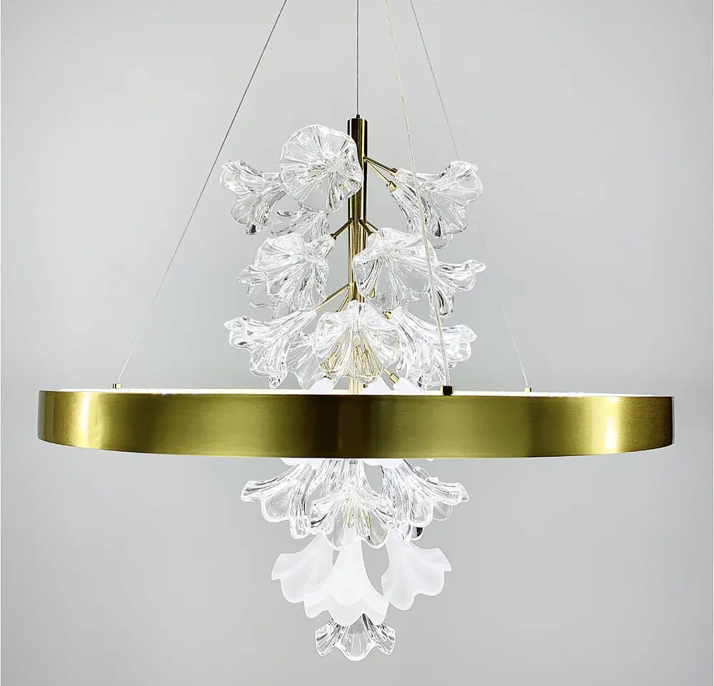 Светодиодная люстра с нежными цветами Line.F Диаметр 60см - фото 4