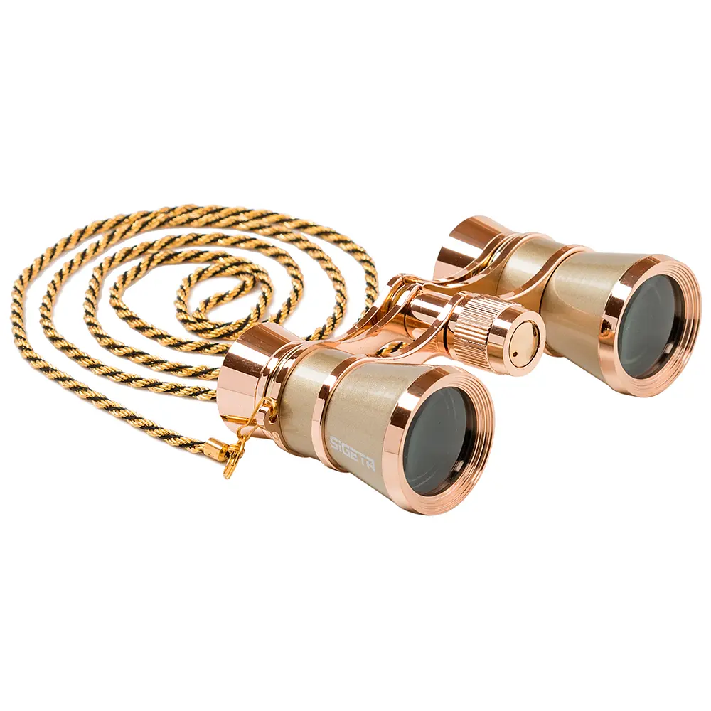 Театральный Бинокль SIGETA TEATRUM C 3x25 (с цепочкой) Gold - фото 4
