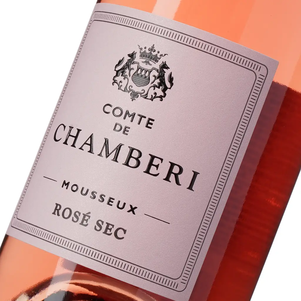 Вино ігристе Comte de Chamberi Rose, рожеве, сухе, 10,5%, 0,75 л (764557) - фото 6
