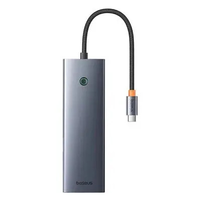 Концентратор Baseus USB-C 10-in-1 HDMI 4K60Hz + VGA + 3xUSB 3.0 + PD + RJ45 1000Mbps + SD/TF + 3.5mm gray (B0005280C811-00) - фото 2