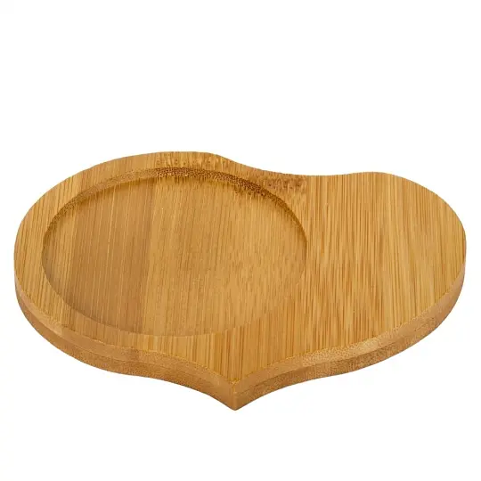 Набір чашок Elisey Тандем з бамбуковою підставкою 25 см (9184-003) білий з коричневим   - фото 3