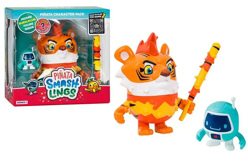 Набір ігрових фігурок персонажі відеоігри Roblox Pinata Smashlings Тигр Моу SL6010-3