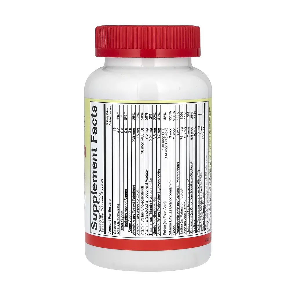 Дитячі мультивітаміни з ДГК та лютеїном Multi Vitamin Gummy - 90 gummies - фото 2