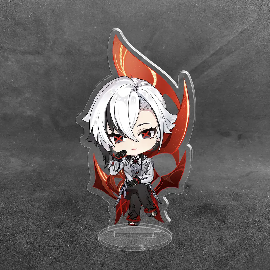 Акрилова колекційна фігурка Геншин Імпакт - Genshin Impact Chibi Арлекіно 1 10 см - фото 2