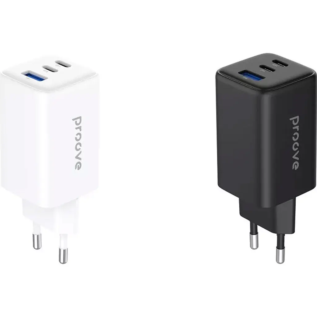 Мережевий зарядний пристрій Proove Pocket GaN 65W 2 USB-C/USB-A Black (WCPG65121201) [130258] - фото 2