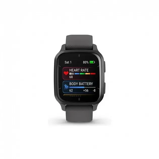 Смарт-годинник Garmin Venu Sq 2 Slate Aluminum Bezel with Shadow Gray Case and Silicone Band (010-02701-00/10) - фото 3