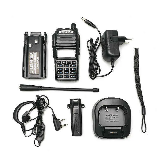 Портативна Рація + Гарнітура Baofeng UV-82 5W дводіапазонна VHF136-174/UHF400-520 МГц (18836) - фото 7