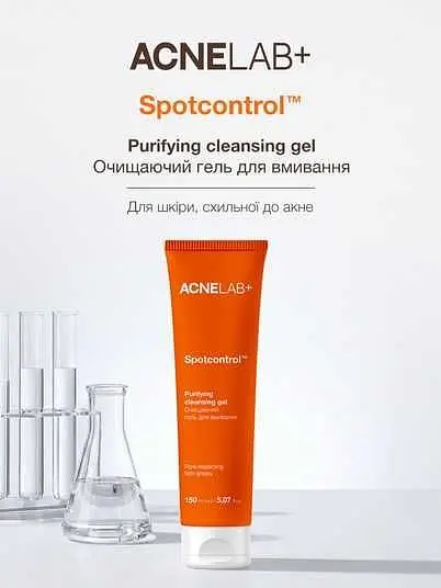 Очищаючий гель для вмивання ACNELAB+ Spotcontrol Purifying Cleansing Gel, 150 мл - фото 2