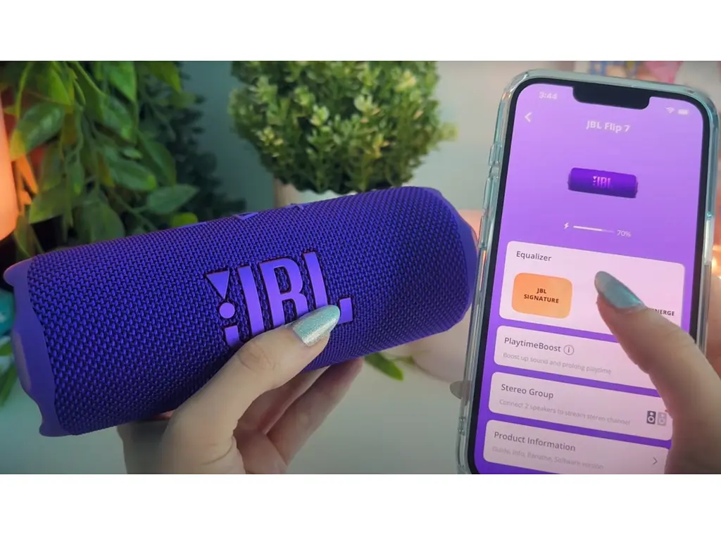 Портативная колонка JBL FLIP7-PUR Bluetooth 5.4 IP68 35Вт Purple - фото 10