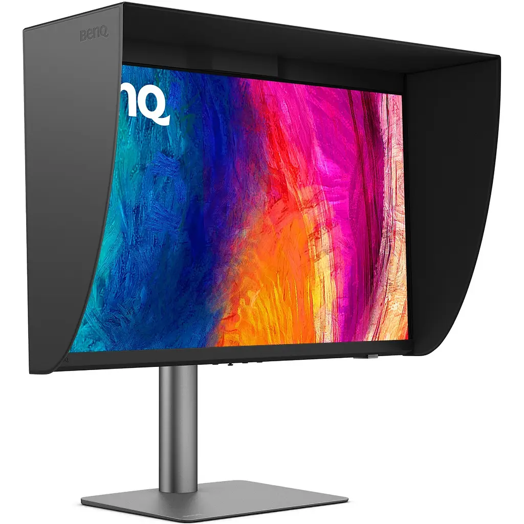 Монітор TFT 27 BenQ PD2770U, IPS, 4K UHD, HDMI, DP, USB-C, USB-hub, HAS, колонки, темно-сірий - фото 2