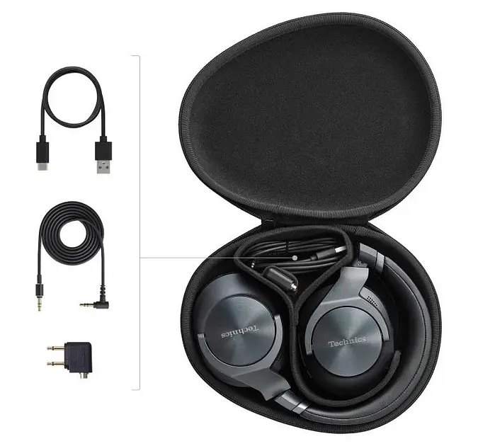 Беспроводные накладные наушники Technics EAH-A800 Bluetooth (Черные) - фото 10