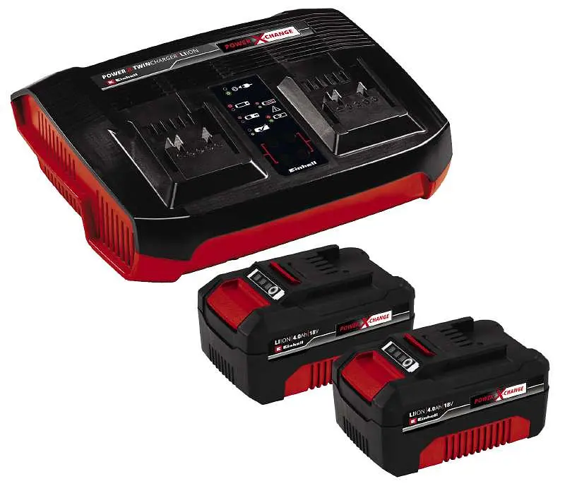 Набор аккумуляторов и зарядных устройств Twincharger Kit PXC 2х18В Einhell hoz0014270 - фото 2