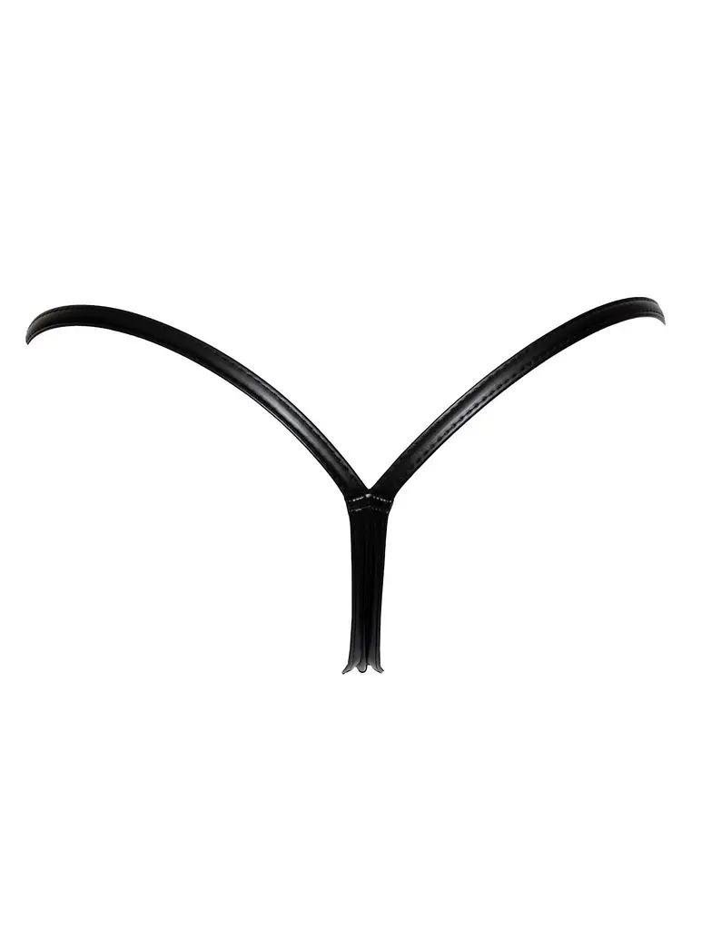 Трусики з мокрим ефектом на застібках Noir Handmade P008, M - фото 5