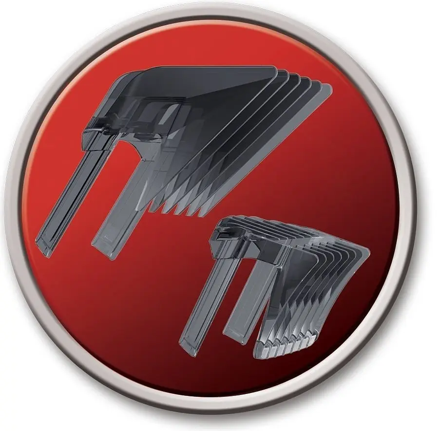 Машинка для стрижки Remington Pro Power Precision Steel, мережа+акум., роторний мотор, насадок-2, сталь, чорний - фото 4