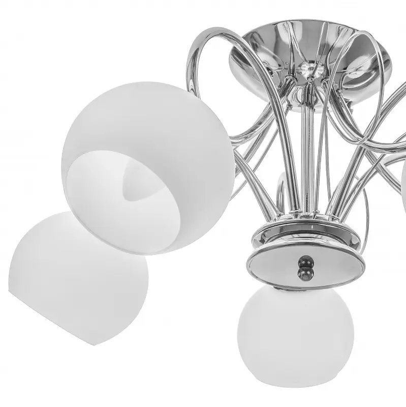 Люстра потолочная Brille в спальню E27 60W CH (LK-569C/5) - фото 4