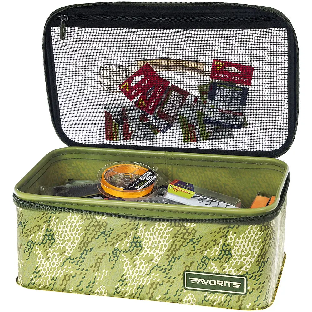 Коробка Favorite Eva Tackle Box TCLB-L 335x205x130mm Khaki - фото 6
