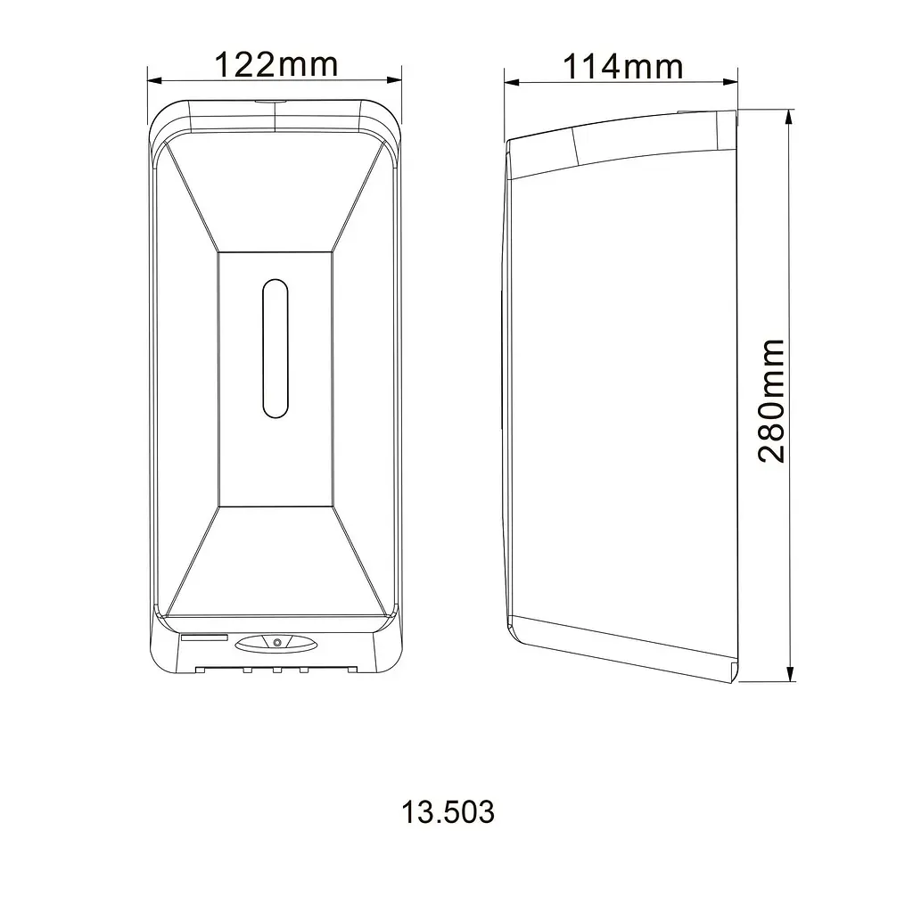 Диспенсер для рідкого мила Hotec сенсорний 13.503 ABS White  - фото 3