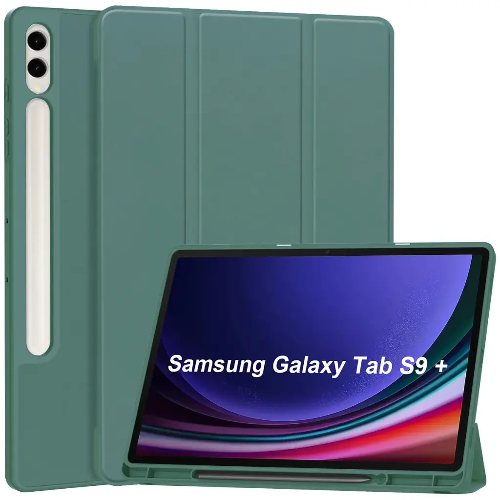 Чохол with Slot for Stylus для для Samsung Galaxy Tab S9/S9 FE 11" Зелений