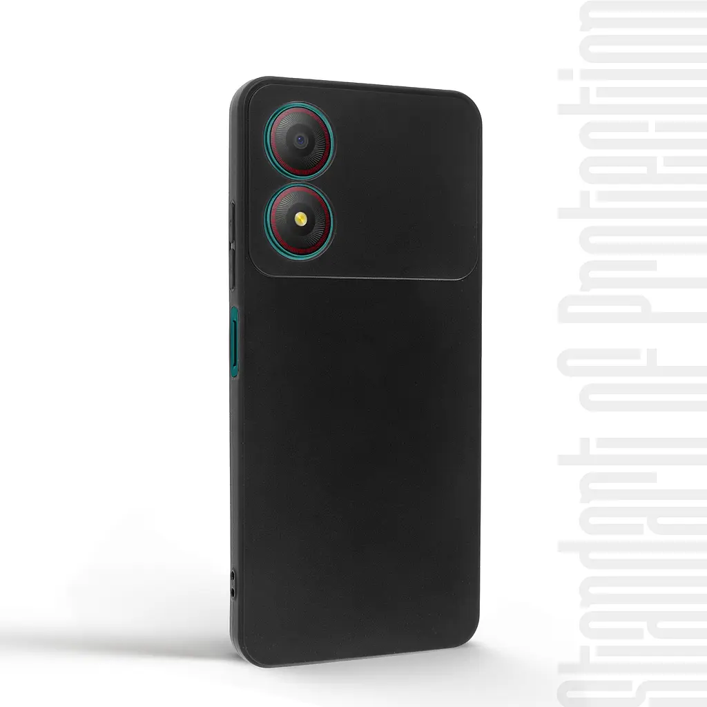Чехол-накладка для смартфона ZTE Blade A34, противоударный, силиконовый, термополиуретановый (ТПУ), с защитой камеры и корпуса, черный, защита всего корпуса, ArmorStandart (ARM78939) - фото 2