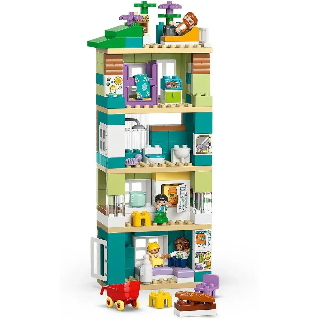 Конструктор LEGO DUPLO Town Сучасний родинний будинок із фігурками 3 в 1, 166 деталей (10470) - фото 4