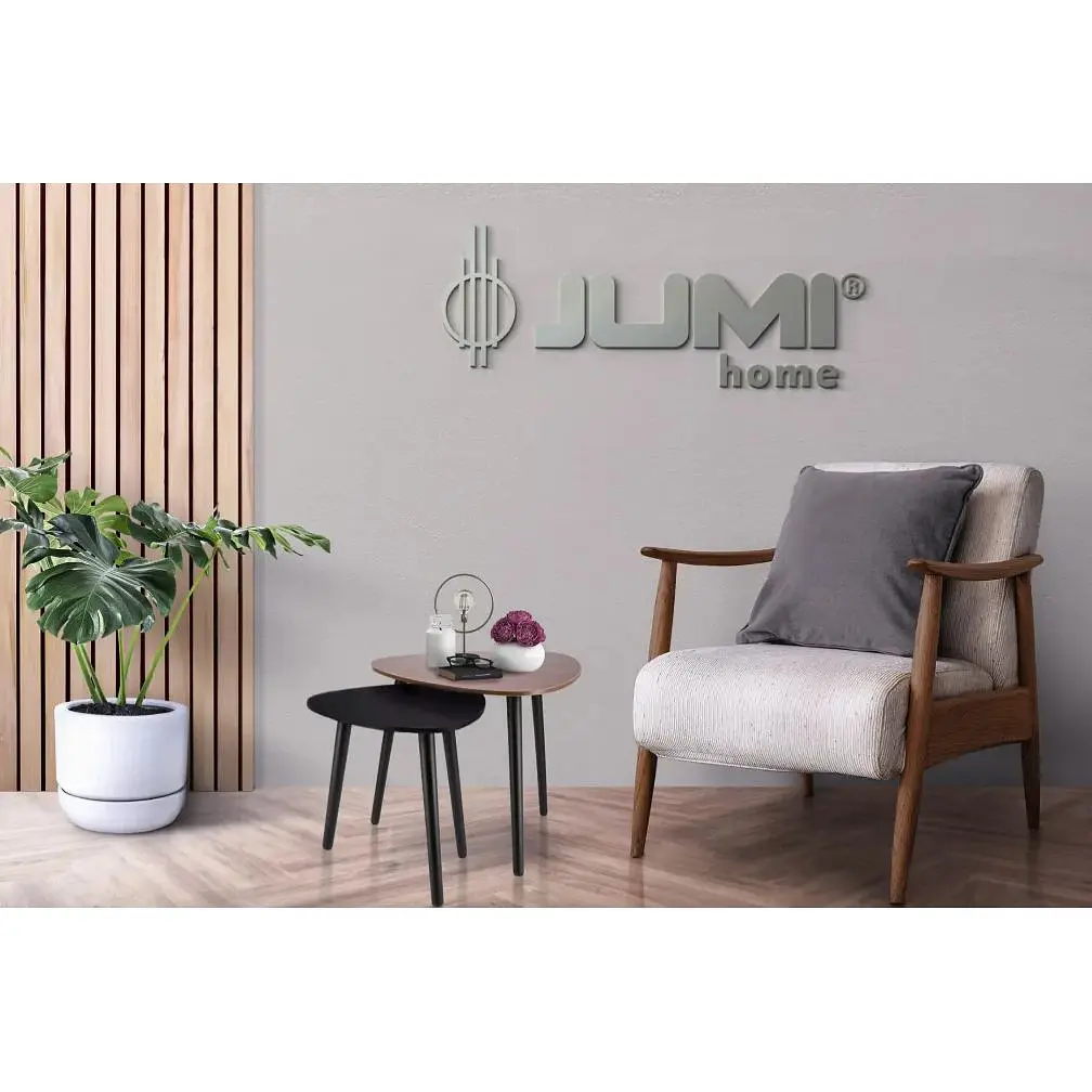 Комплект журнальных столиков Jumi Sinsey коричнево-черный - фото 3