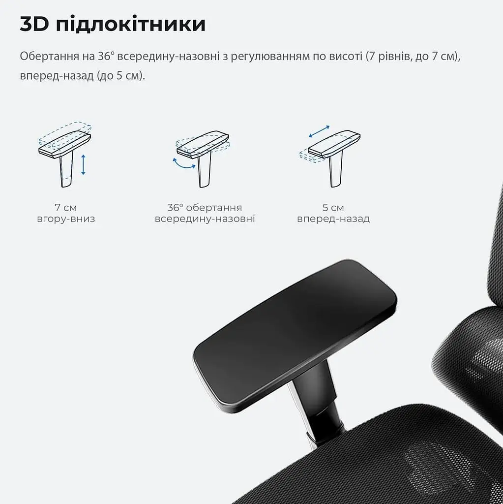 Ігрове крісло Anda Seat X-Air Mega Size XL Mesh Space Black (AD-WY-01-BBB) - фото 14
