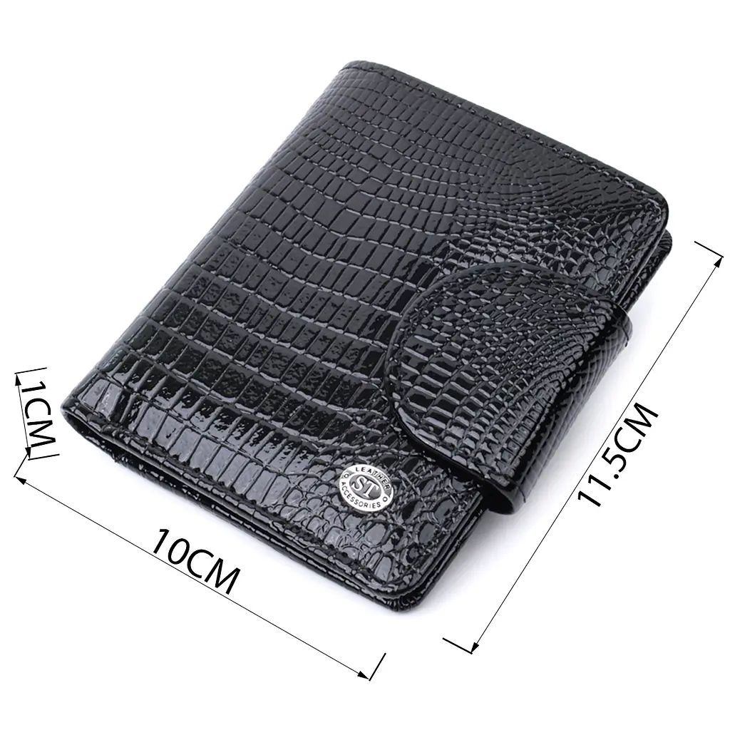 Кожаный женский кошелек ST Leather 10х11.5х1 см acs0029402 - фото 3