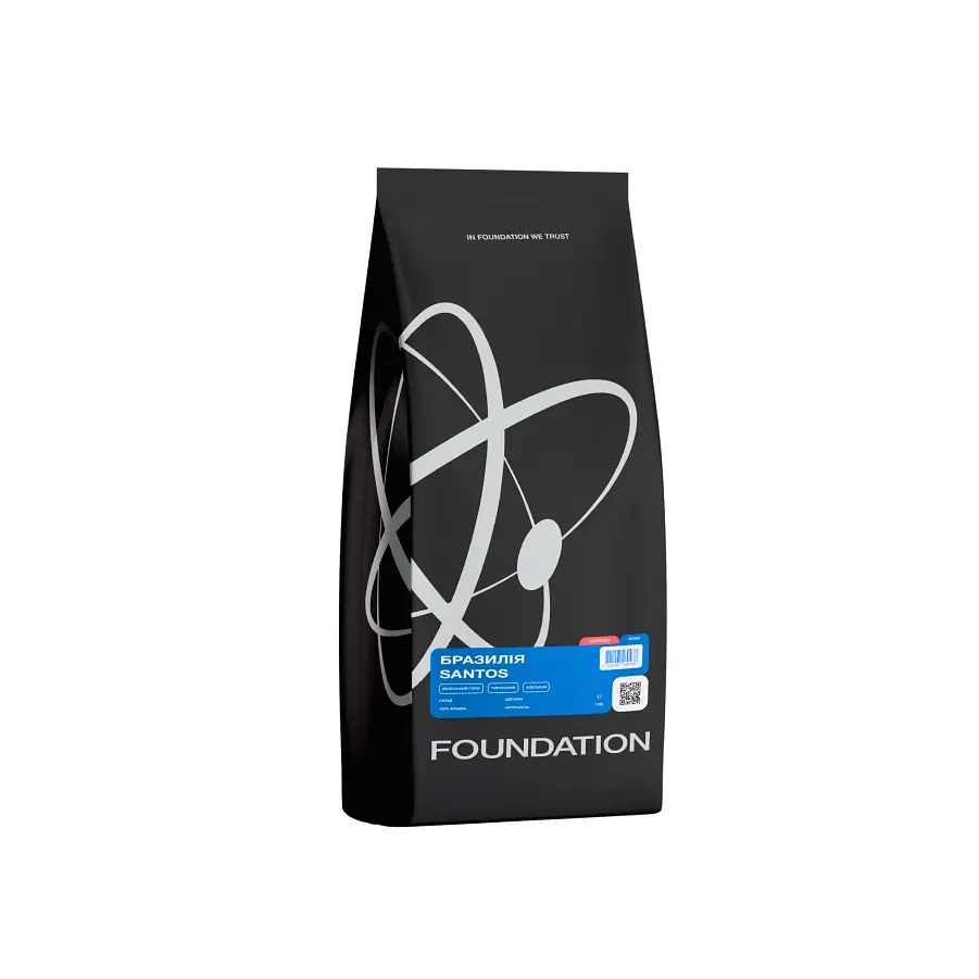 Кава в зернах Foundation Coffee Roasters Бразилія Santos 1 кг