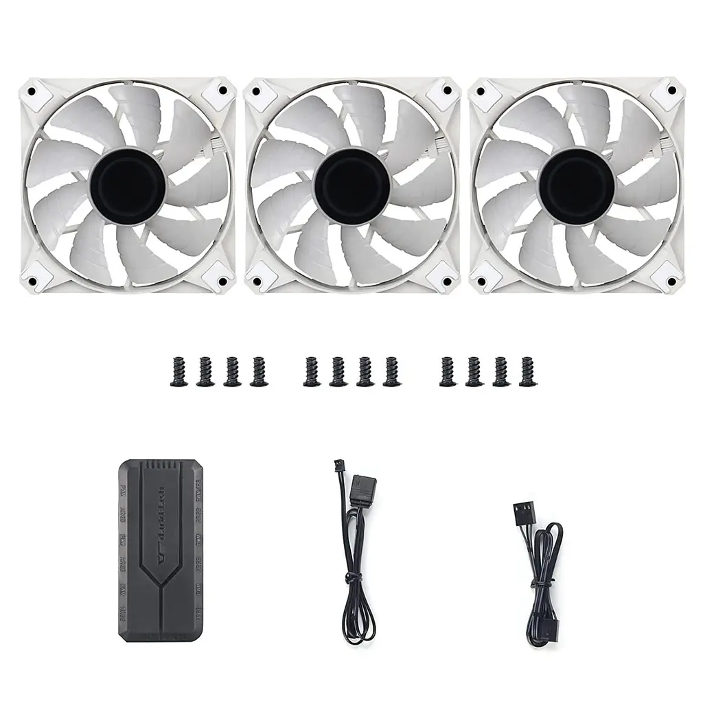Комплект вентиляторів Darkflash INF8 PRO 3IN1 white (INF8 PRO 3IN1 white) - фото 2
